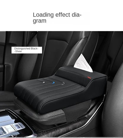 Car armrest heightening leather pillow (suitable for 99% of car models)