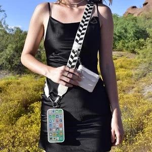 Phone Strap with Zippered Pouch