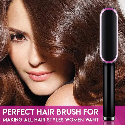 BIG SALE 45% OFF🔥Negative Ion Hair Straightener Styling Comb & 2 in 1 Hair Straightener Brush 👜