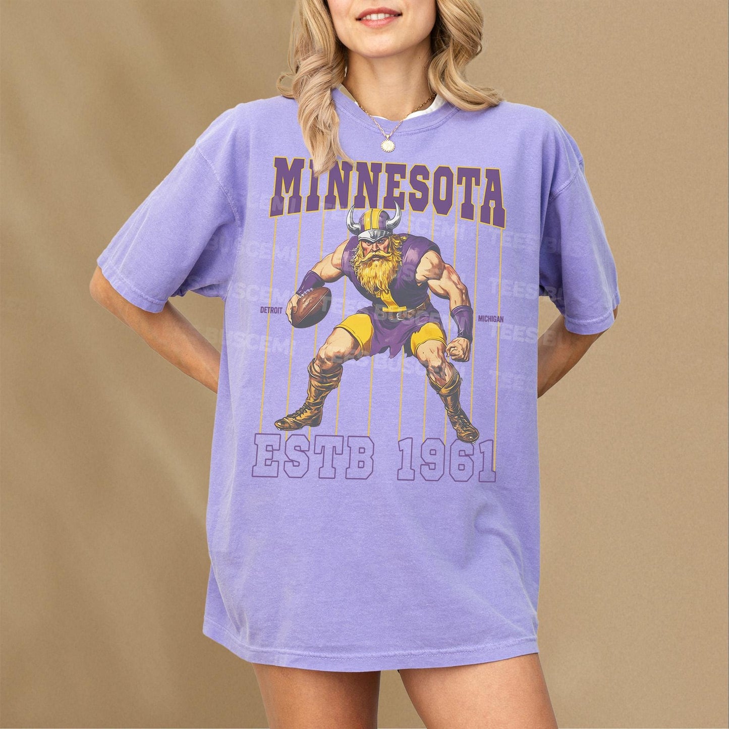 Retro Minnesota Football T-Shirt, Vintage Puple and Gold Minnesota Football Jersey Graphic Tee Shirt for Men Women, Justin Jefferson Merch