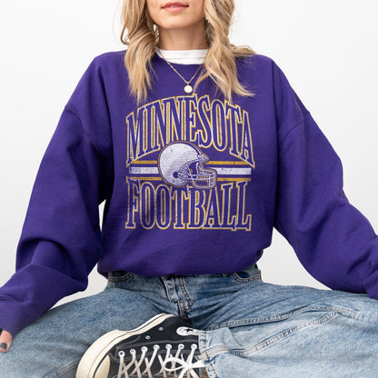 Vintage Minnesota Football Sweatshirt, Minnesota Football Crewneck, Minnesota Vikings, Minnesota Football, Gift for Vikings fans