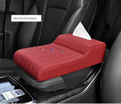 Car armrest heightening leather pillow (suitable for 99% of car models)