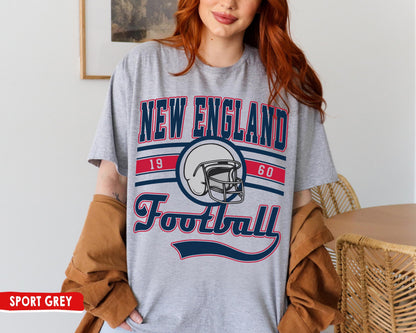 New England Football Sweatshirt / T-Shirt, The Pats Shirt, Vintage New England Crewneck, Patriots Sweatshirt, New England Fan Gift