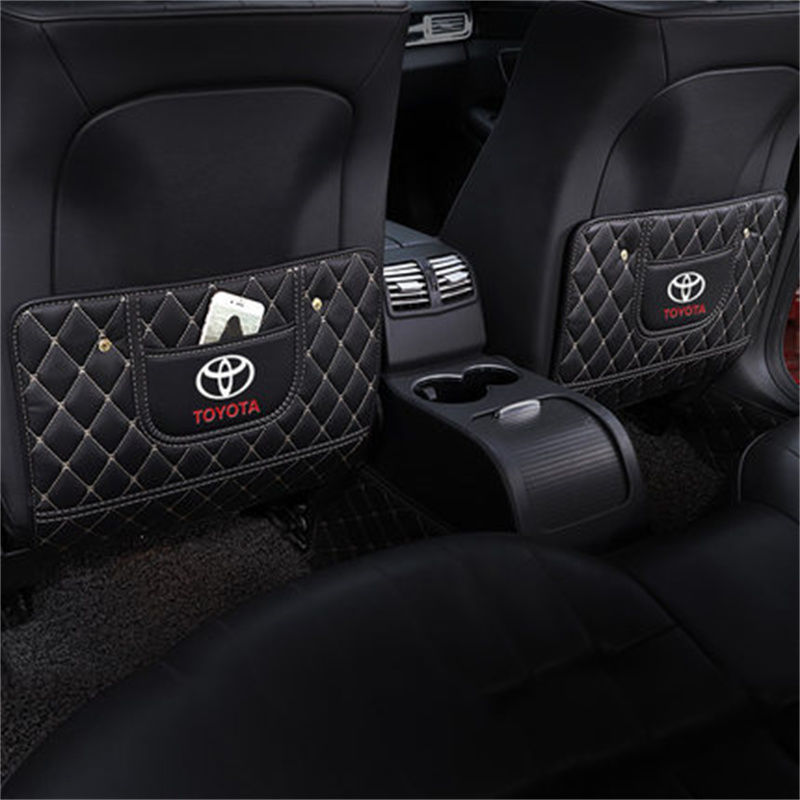 Car Rear Seat Back Anti-kick Pad Car Supplies Anti-dirty Anti-wear Protective Pad Storage Bag