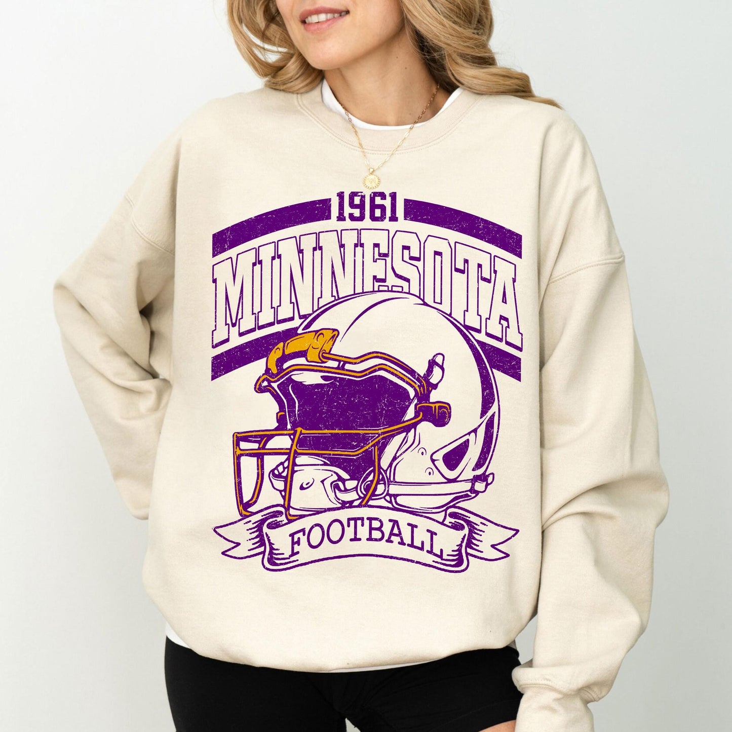 Vintage 90s Style Minnesota Football Sweatshirt, Game Day Shirt, Minnesota Team Football Shirt, Sunday Minnesota, Minnesota Football