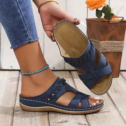 💥LAST DAY SALE 45% OFF🔥ComfortFit Womens Wedge Sandals – Orthopedic Support