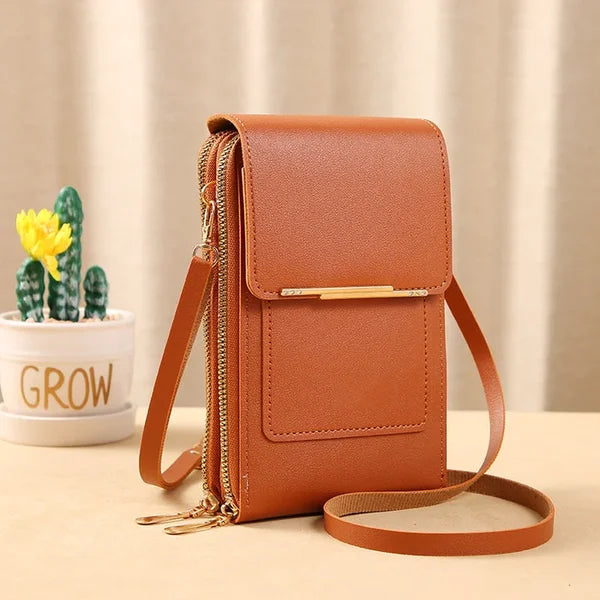 On This Week Sale OFF 45%🔥Anti-Theft Touch Screen Leather Shoulder Bag