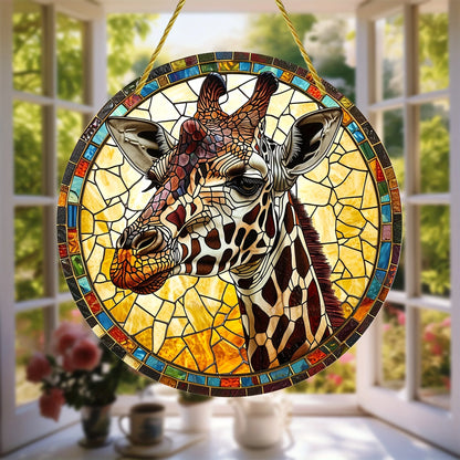 2024 HOT Christmas Gift Idea🎁 Charming Giraffe Acrylic Suncatcher