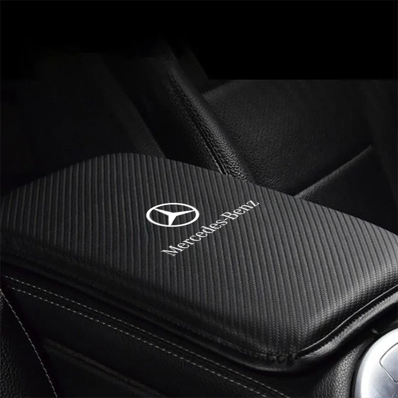 Car Carbon FiberCentral Armrest Protective Cover