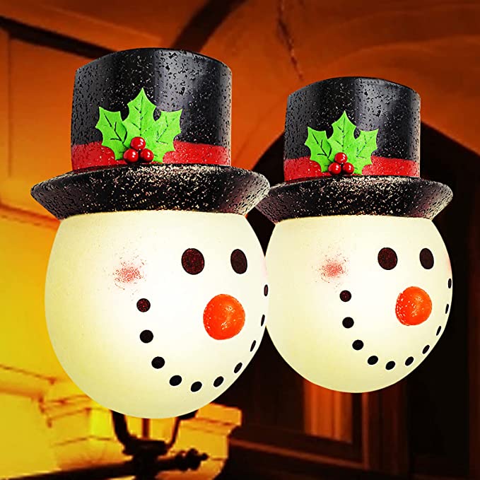 Snowman Porch Light Covers