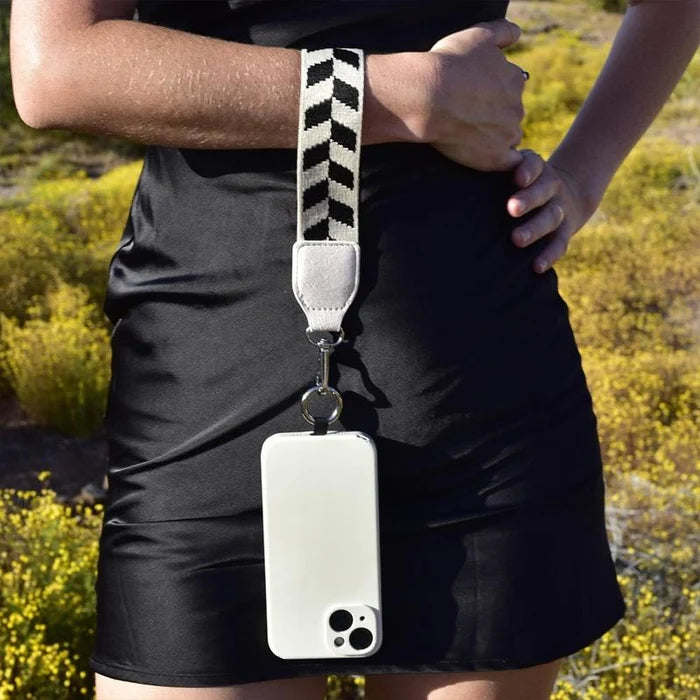 Phone Strap with Zippered Pouch