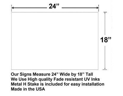 Veterans for Harris Walz 2024 Election, Democratic Party Yard Sign with Metal H Stake