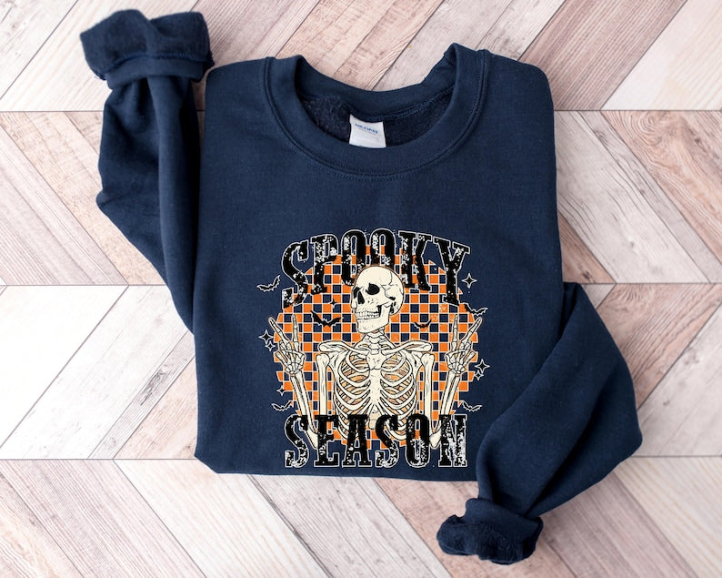 Spooky Season Sweatshirt,Retro Spooky Shirt,Spooky Halloween,Halloween Shirt,Fall Vibes,Cozy Season Shirt,Cute Fall Shirt,Halloween Gift