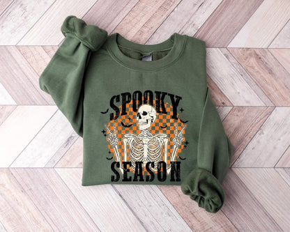 Spooky Season Sweatshirt,Retro Spooky Shirt,Spooky Halloween,Halloween Shirt,Fall Vibes,Cozy Season Shirt,Cute Fall Shirt,Halloween Gift