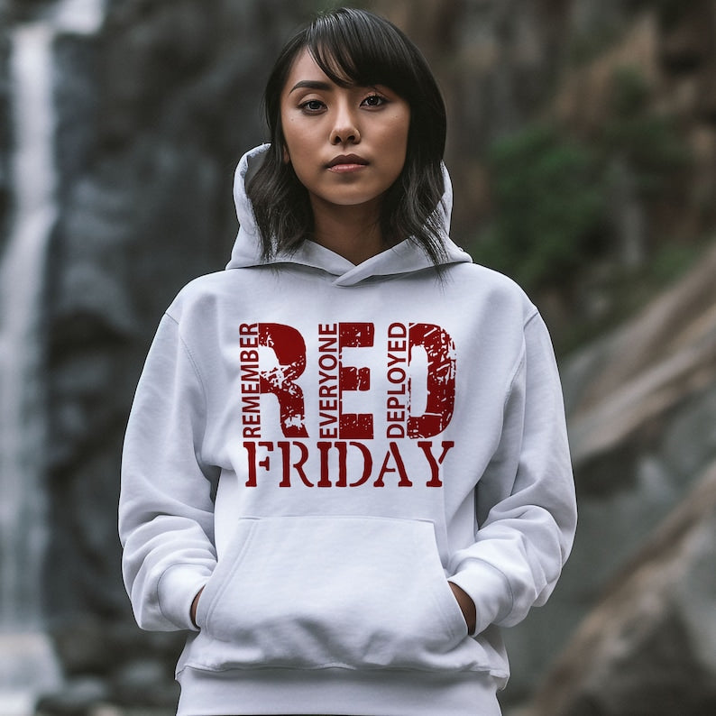 Red Friday Remember Everyone Deployed Sweatshirt, Red Friday Sweater, American Flag Us Veteran Sweatshirt, Red Friday Shirt, Veteran Shirt